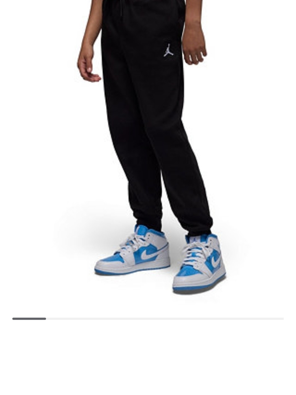 Jordan Black Joggers with White Jumpman